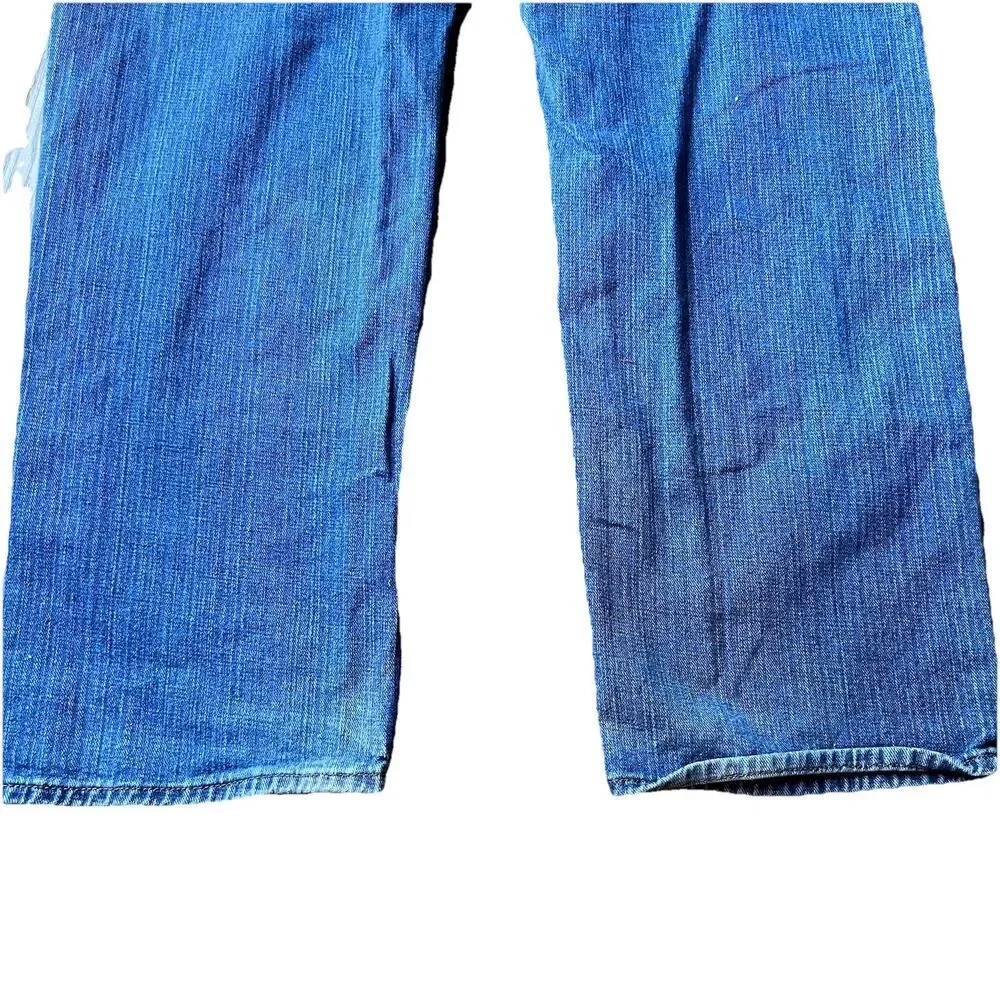 Nautica Classic Relaxed Straight Blue Jeans Pants 100% Cotton Men's 38x32